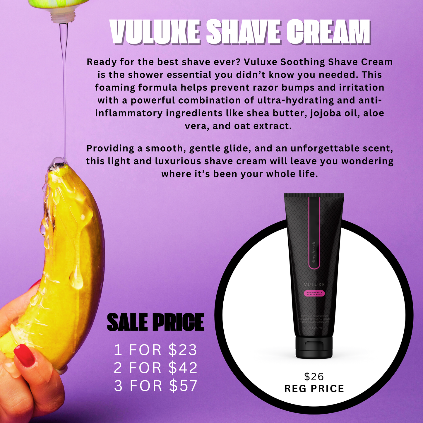 Vuluxe Shave Cream - Dirty French