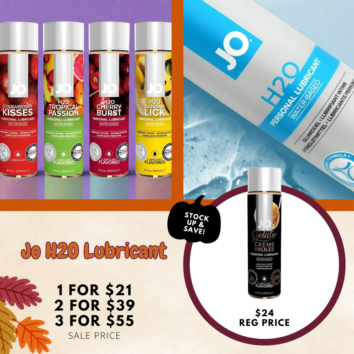 Jo H2O Flavored Lubricant