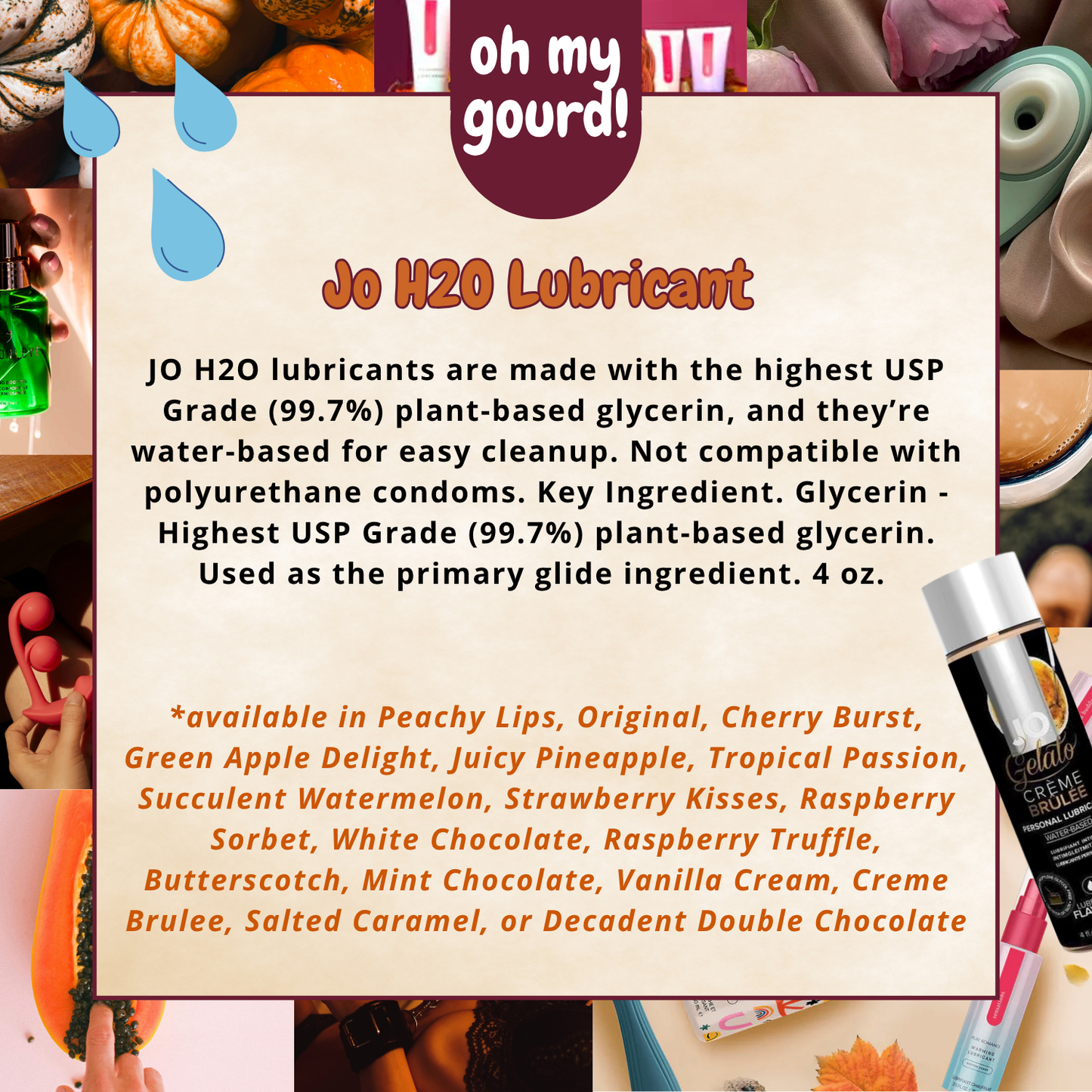 Jo H2O Flavored Lubricant