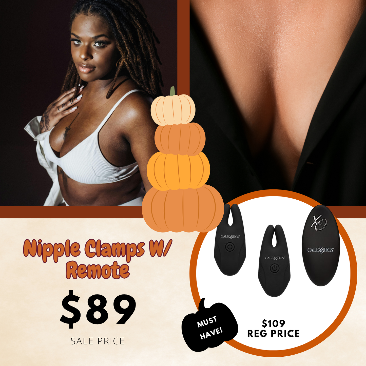 Nipple Clamps w/ Remote