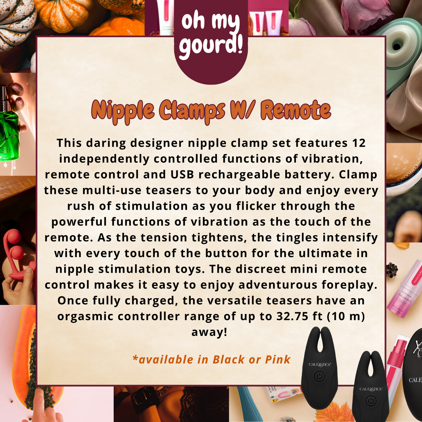 Nipple Clamps w/ Remote