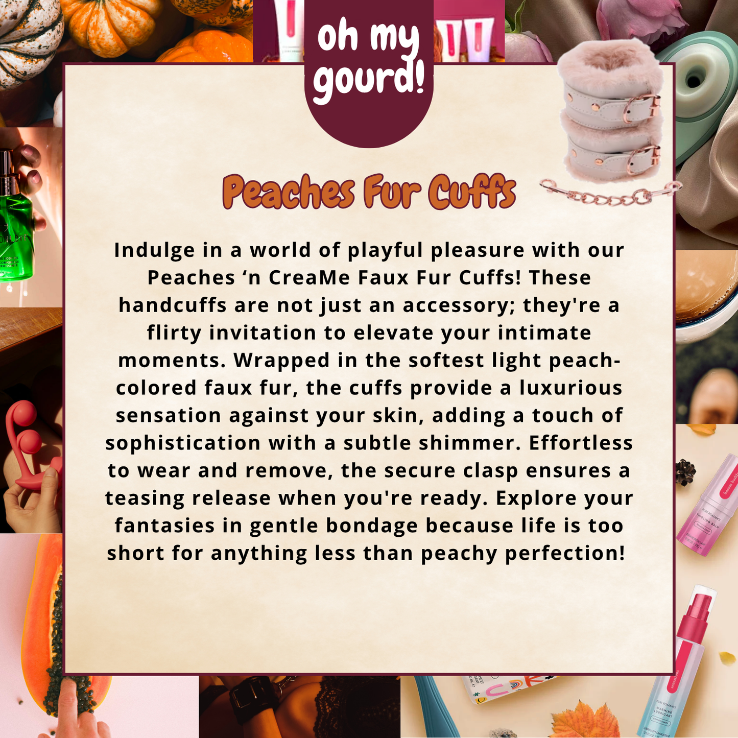 Peaches N Creame Fur Cuffs