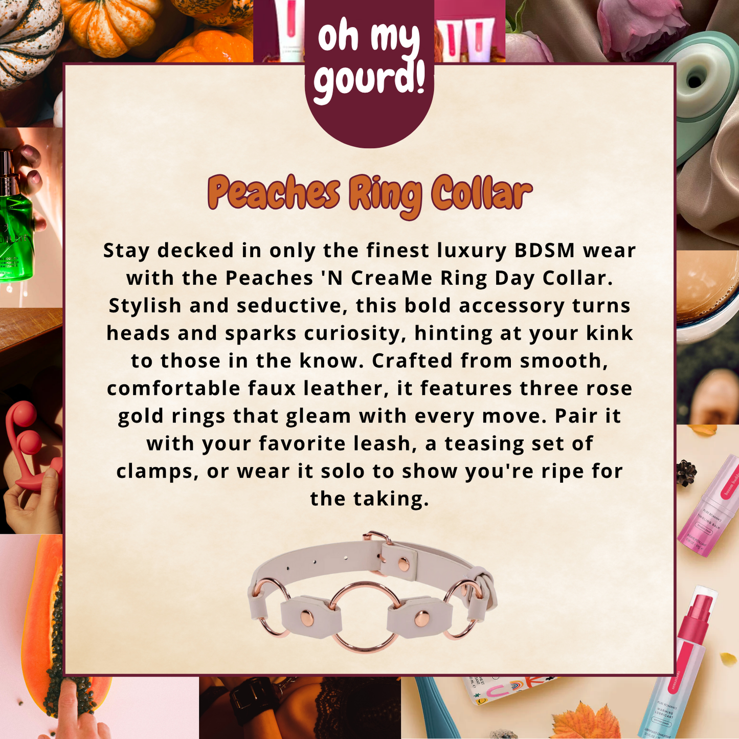 Peaches N Creame Ring Collar