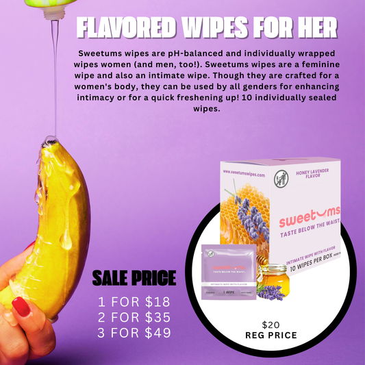 Sweetums Intimate Wipes 10 Pack