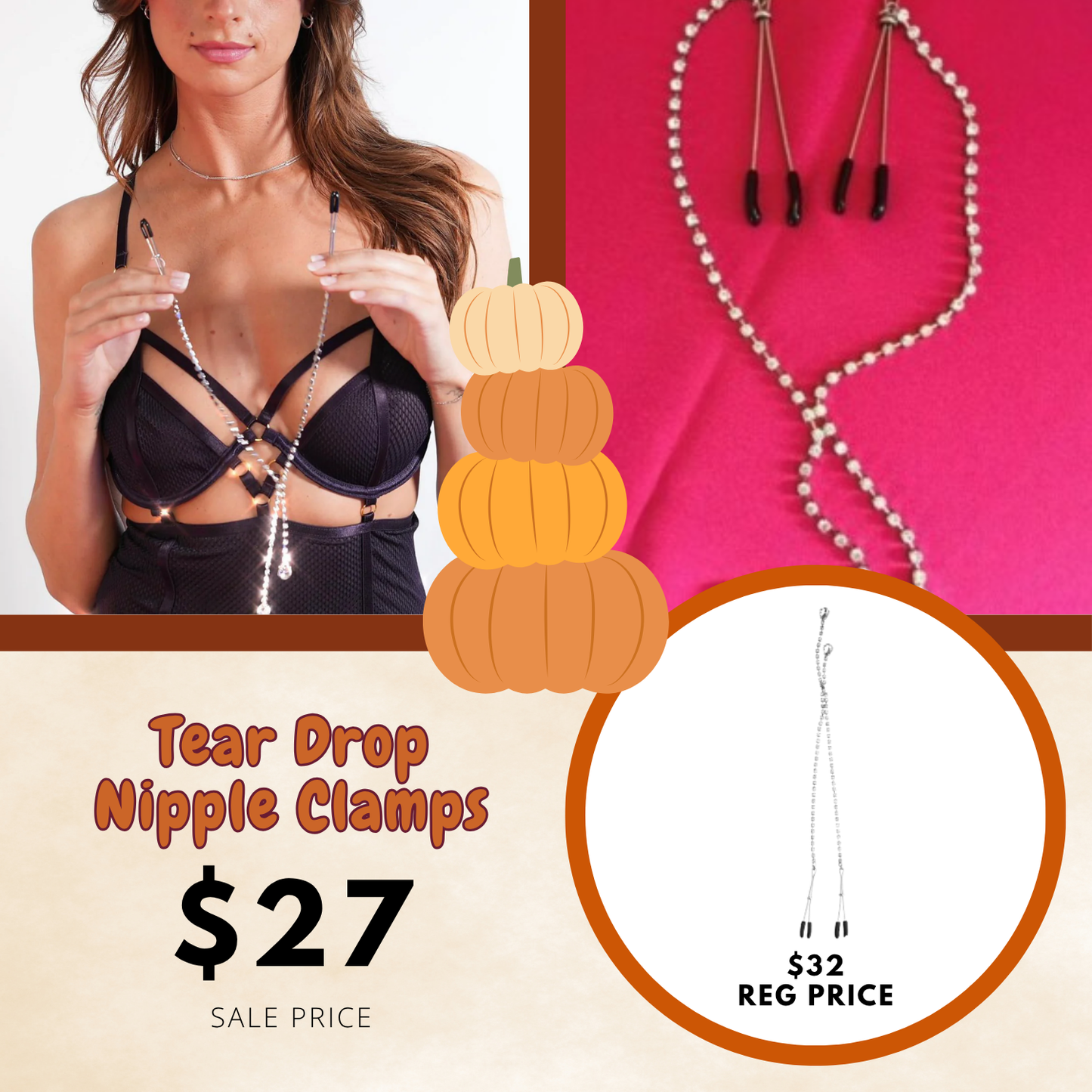 Teardrop Nipple Clamps